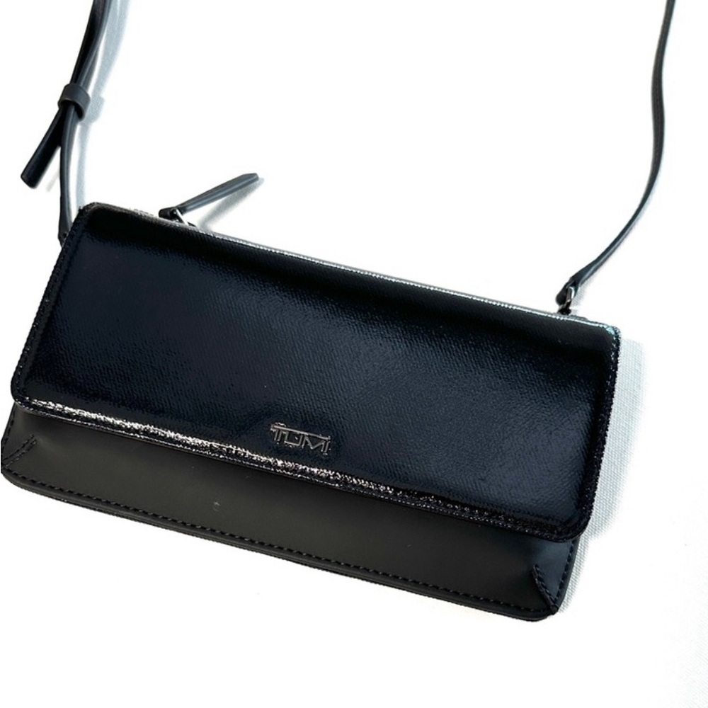 Tumi Black Crossbody Bag with Minimalist Design